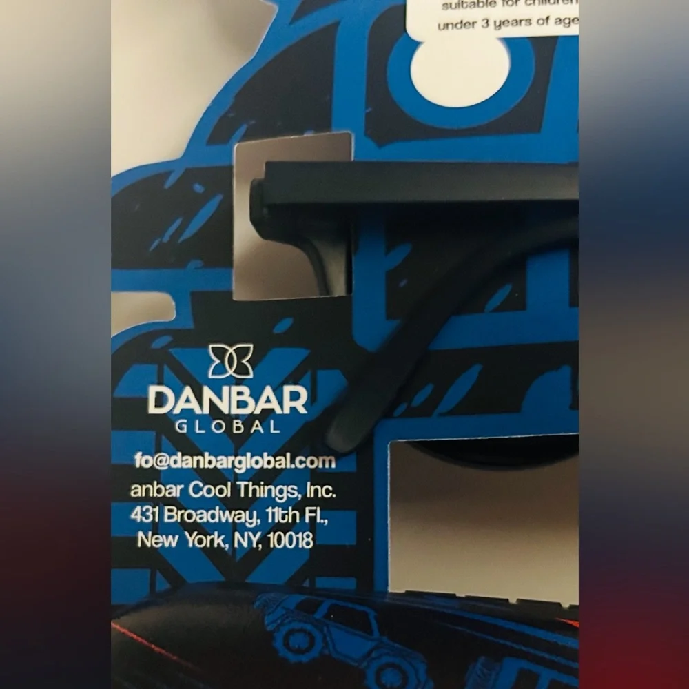 New Danbar Global Sunglasses Blue w/ Case 100% UV Prot Cool Things Inc Sunnies